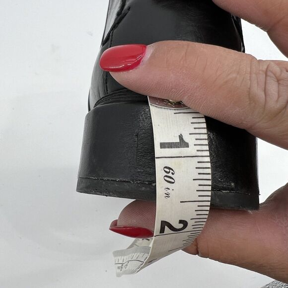 Sarto Franco Sarto A-Nemi Women’s 7.5 Black Ankle Leather Almond Toe Booties - Picture 12 of 12